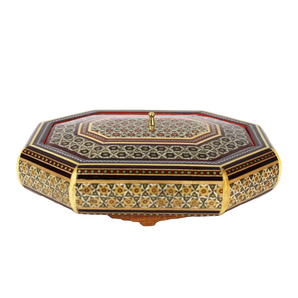 شکلات خوری خاتم کاری مدل ترنج