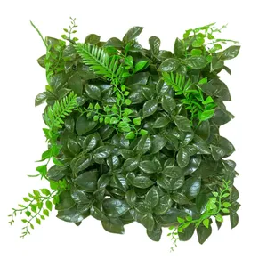 دیوار پوش مدل دیوار سبز مصنوعی طرح پرتقالی دورنگ سایز 25×25  سانتی متر