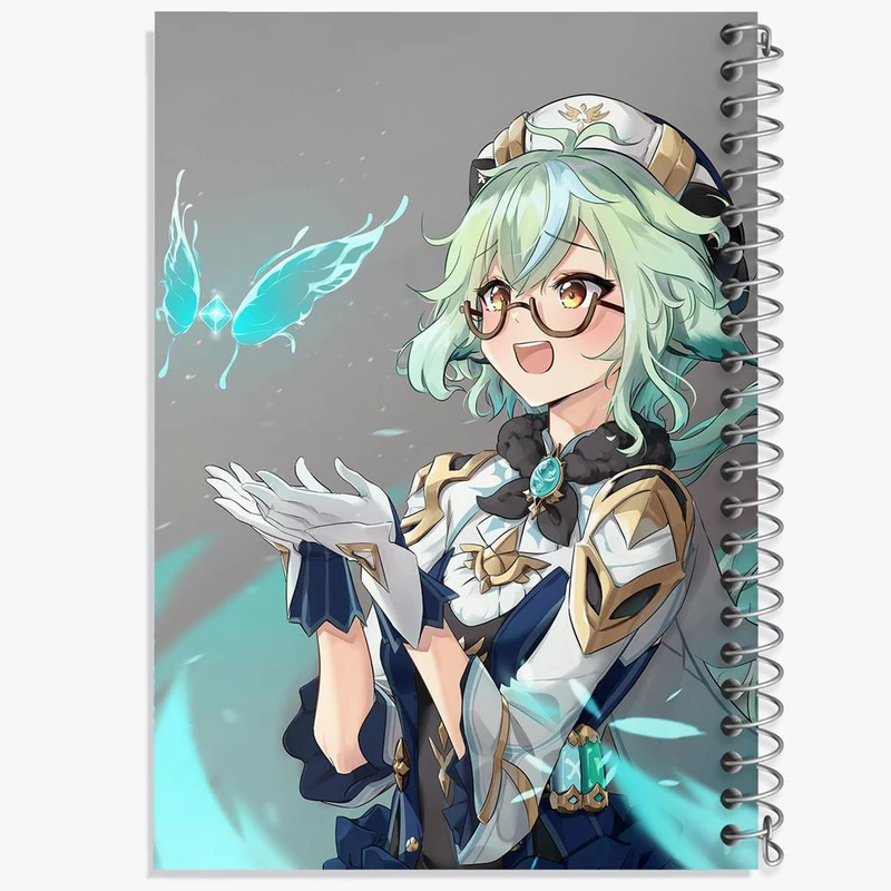 دفتر ژورنال نویسی 50 برگ خندالو مدل نقطه ای طرح بازی گنشین ایمپکت Genshin Impact کد 24556