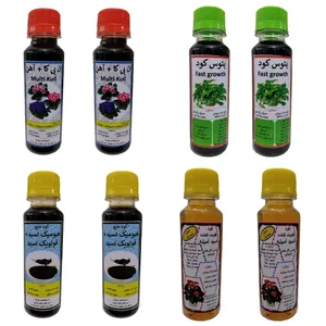 کود پتوس و ان پی کا و آهن و اسید آمینه و هیومیک مدل Pak02 حجم 120 میلی لیتر بسته 8 عددی