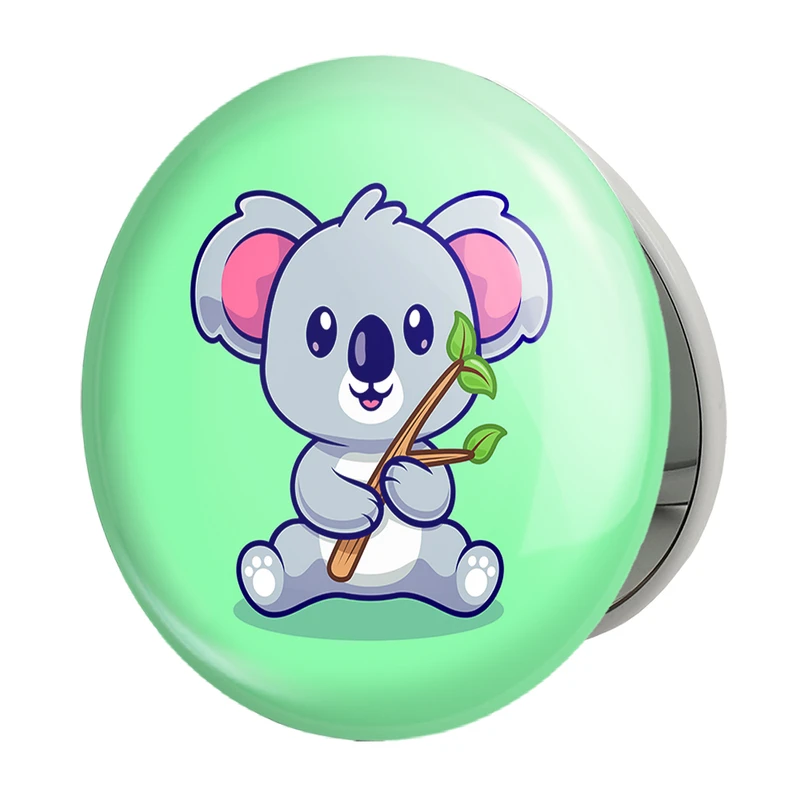 آینه جیبی خندالو طرح حیوانات بامزه کوآلا مدل تاشو کد 25408 