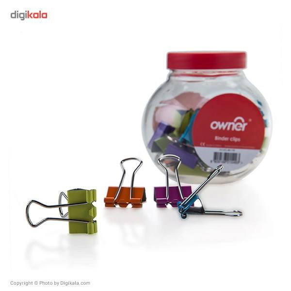 گیره کاغذ مدل رنگارنگ کد 007 بسته 4 عددی