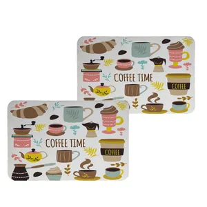 زیربشقابی طرح  COFFEE کد 8769 بسته 2 عددی 