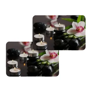 زیربشقابی طرح شمع کد 8444 مجموعه 2 عددی