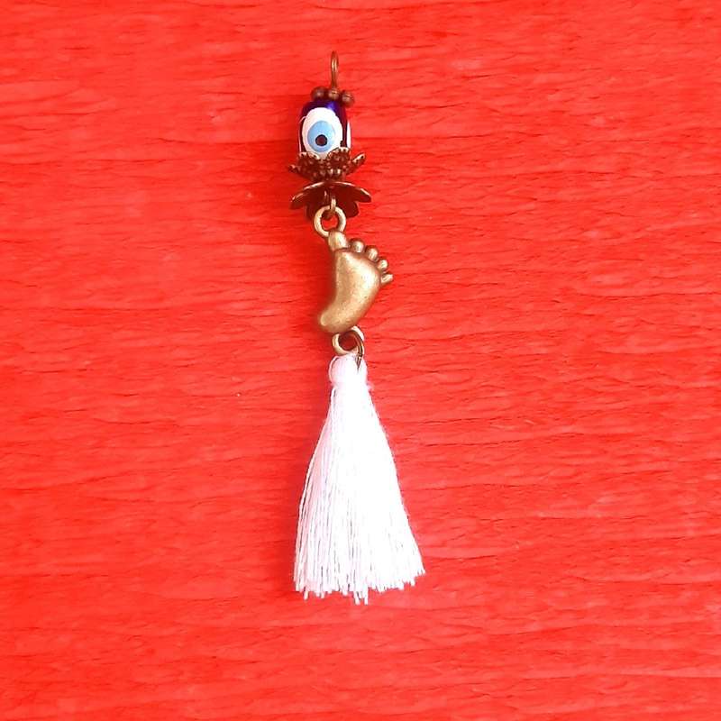 سنجاق سینه دخترانه مدل چشم نظر کد 1560