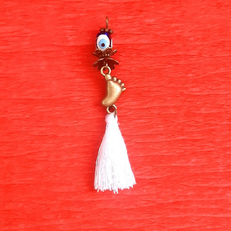 سنجاق سینه دخترانه مدل چشم نظر کد 1560