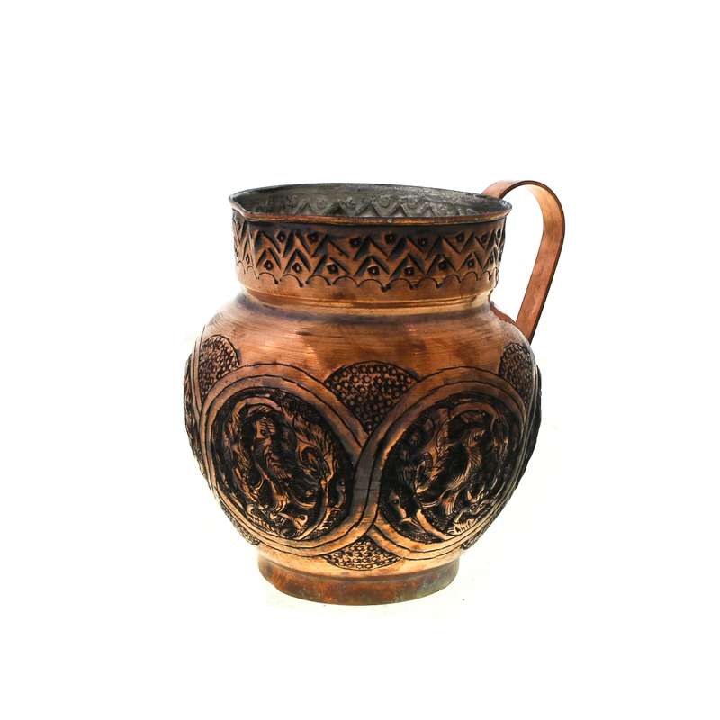 پارچ مسی مدل قلم کاری کد 4301