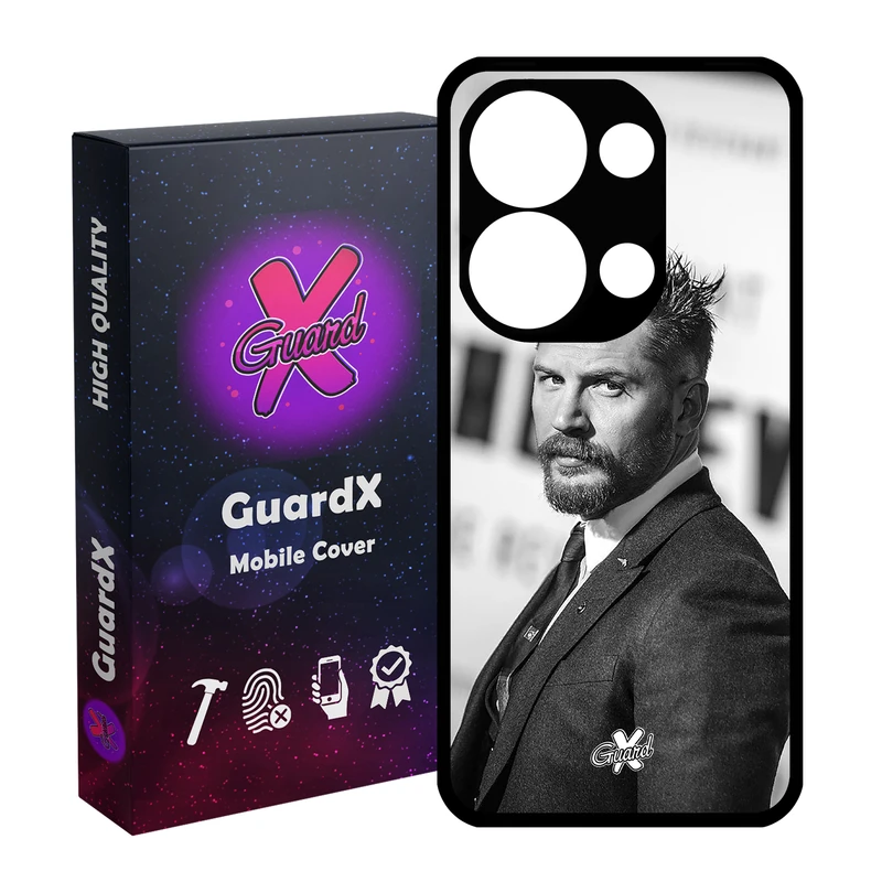 کاور گارد ایکس طرح تام هاردی مدل Glass10140 مناسب برای گوشی موبایل شیائومی Poco X6 5G / Note 13 Pro 5G