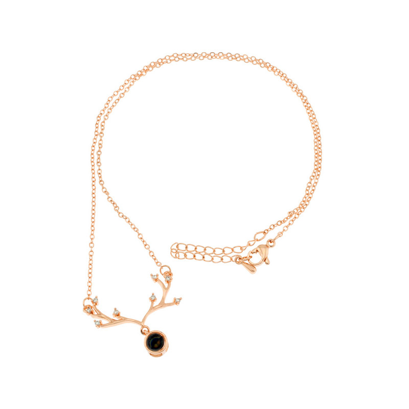 گردنبند زنانه برانت مدل شاخ گوزن دوستت دارم به صد زبان دنیا گردنبند زنانه برانت مدل شاخ گوزن دوستت دارم به صد زبان دنیا