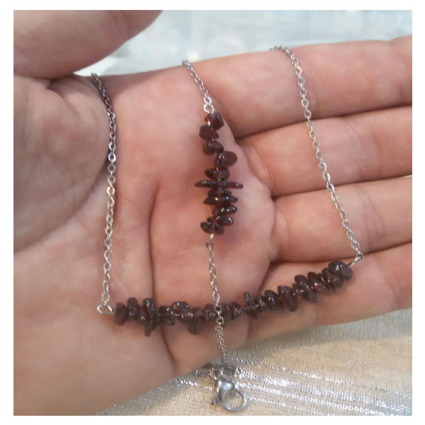 نیم ست زنانه مدل سنگ گارنت نیم ست زنانه مدل سنگ گارنت