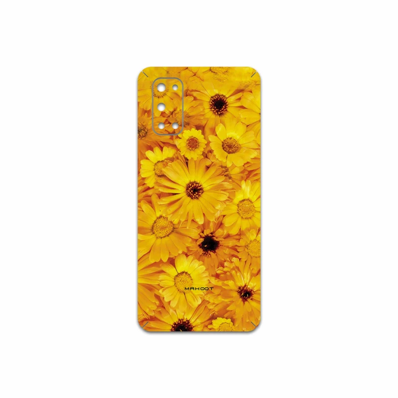 برچسب پوششی ماهوت مدل Yellow-Flower مناسب برای گوشی موبایل ریلمی 7 5G