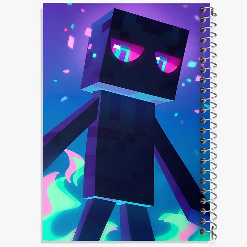 دفتر ژورنال نویسی 50 برگ خندالو مدل نقطه ای طرح ماینکرافت (Minecraft) کد F5202