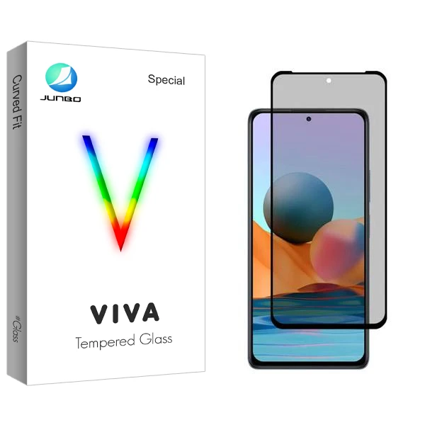 محافظ صفحه نمایش حریم شخصی جانبو مدل Viva مناسب برای گوشی موبایل شیائومی Redmi Note 10 Pro