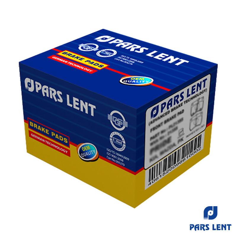 لنت ترمز جلو لنت پارس مدل PL23954 مناسب برای پژو 207