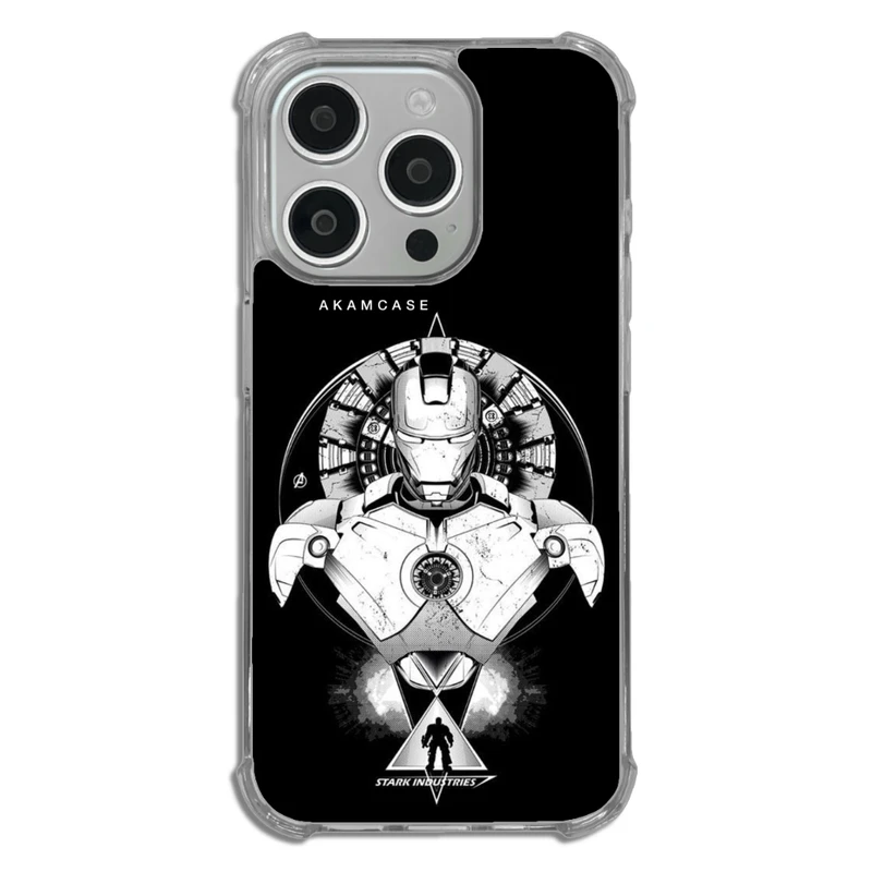 کاور آکام مدل AMCWTA15PRO-IRON MAN12 مناسب برای گوشی موبایل اپل iPhone 15 Pro