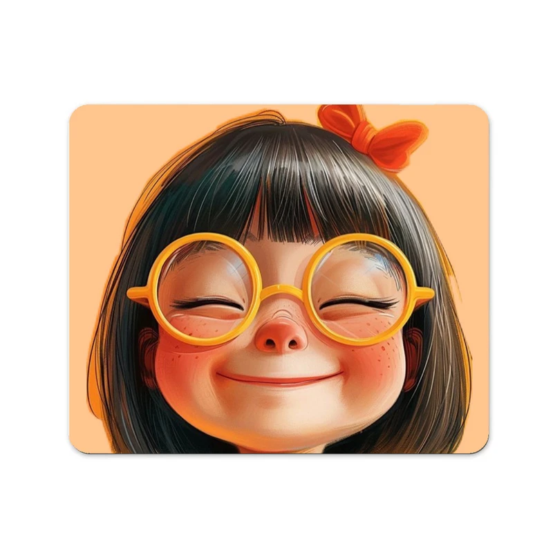 ماوس پد پاد آفرین طرح دختر کد 485 سایز 19*24 سانتی متر