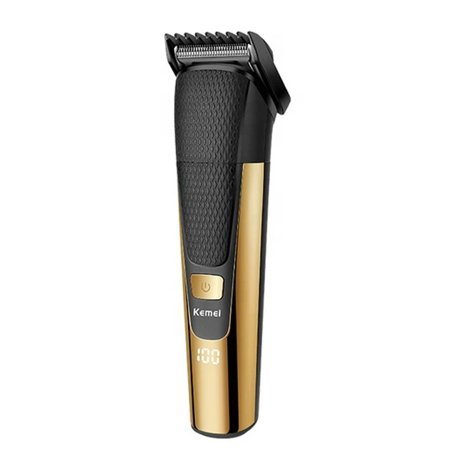 ماشین اصلاح موی سر و صورت کیمی مدل KM-6552، اصلاح به صورت خط زن، نمایش وضعیت باتری، منبع انرژی با باتری، تکنولوژی اصلاح به صورت برش مستقیم، اندازه اصلاح 0.5 تا 12 میلی‌متر، مدت زمان شارژ 120 دقیقه و مدت زمان استفاده پس از شارژ 90 دقیقه، به همراه برس