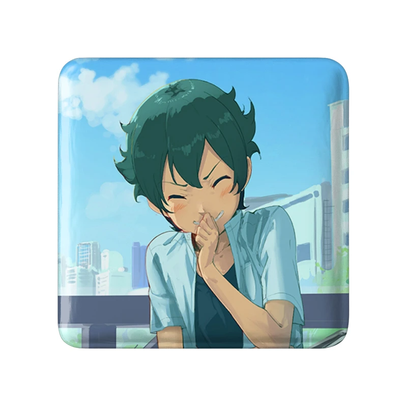 مگنت خندالو طرح ماسامونه انیمه ارومانگا سنسی Eromanga Sensei  مدل مربعی کد 22688