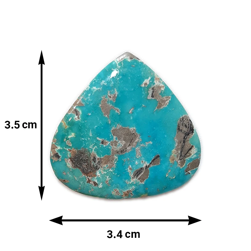 عکس شماره 3 : سنگ زینتی فیروزه نیشابوری معدنی کد 250111