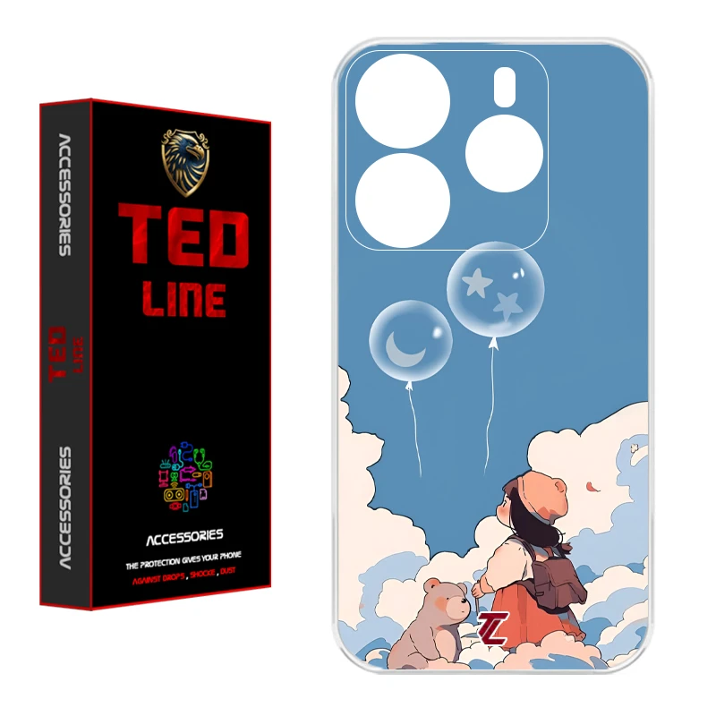 کاور تدلاین طرح دخترونه کد 1202 مناسب برای گوشی موبایل شیائومی Redmi Note 14 4G