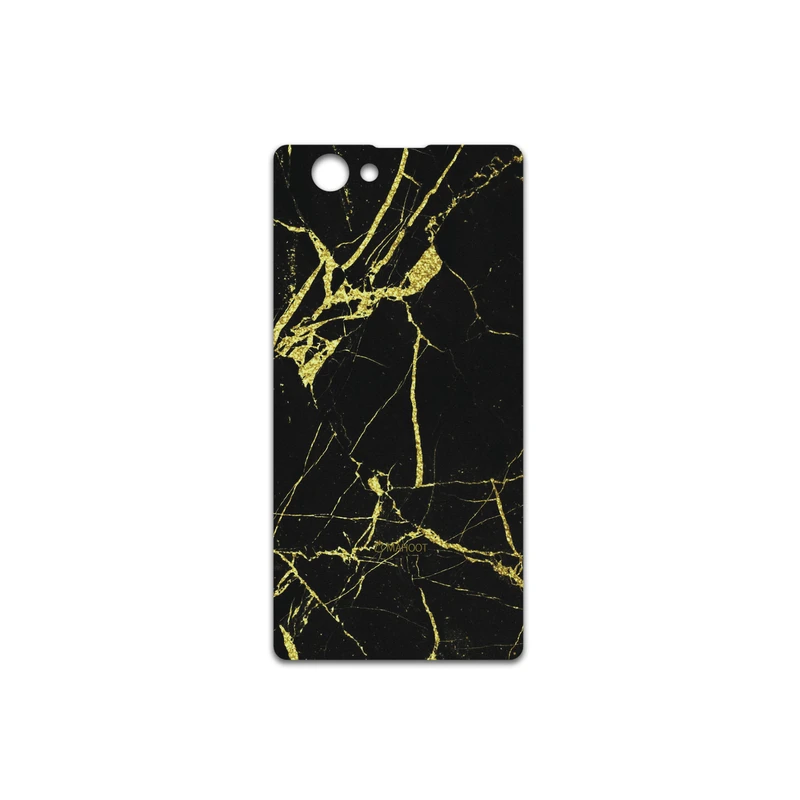 برچسب پوششی ماهوت مدل Graphite-Gold-Marble مناسب برای گوشی موبایل سونی Xperia Z1 Compact