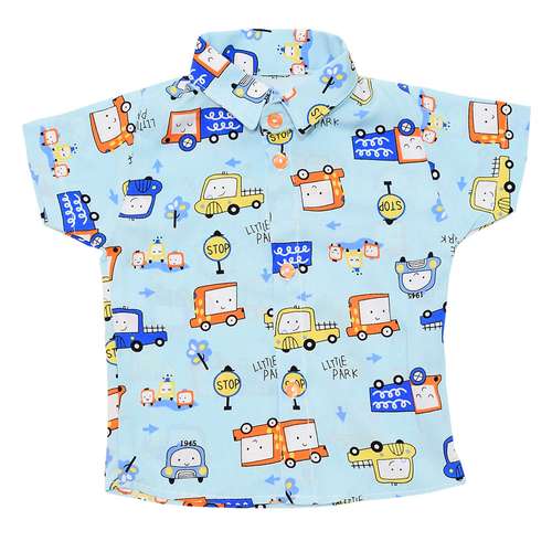 پیراهن پسرانه مدل هاوایی ماشین