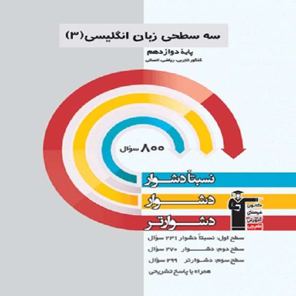 کتاب سه سطحی زبان دوازدهم اثر جمعی از نویسندگان انتشارات قلم چی