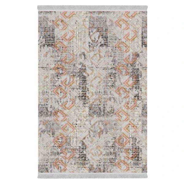 فرش پارچه‌ای دفه مدل فرشینه طرح مدرن  کد 8258