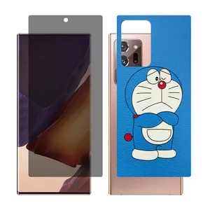 Glass Together model privacy glass screen protector suitable for Samsung Galaxy Note20 Ultra 5G mobile phone with cover sticker on the back of the phone