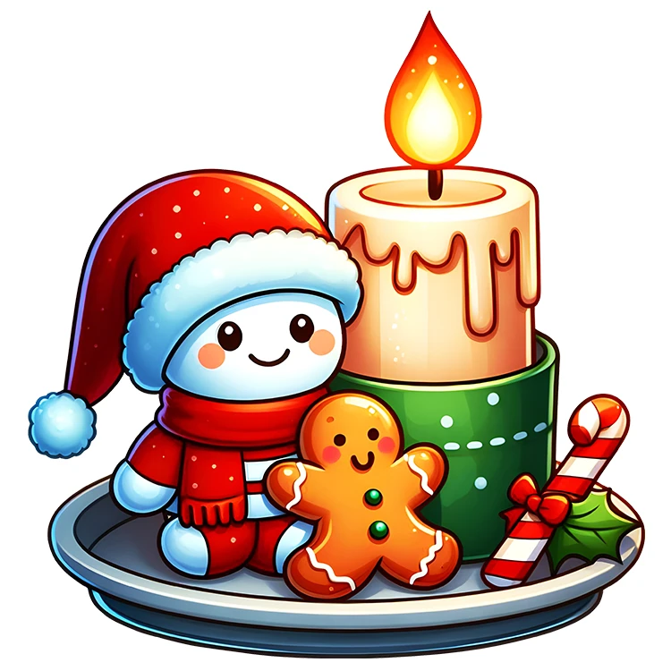 استیکر پارچه و لباس پاد آفرین مدل کریسمس کد DKST651