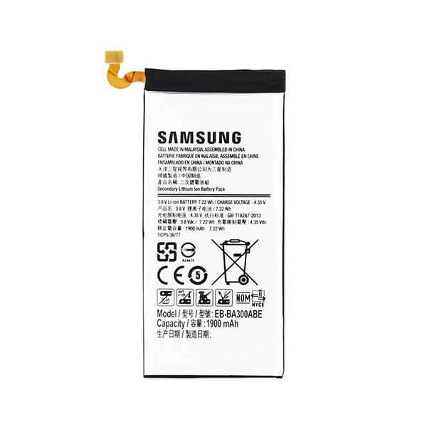 باتری موبایل مدل BA300ABE ظرفیت 1900 میلی آمپر ساعت مناسب برای گوشی موبایل سامسونگ Samsung Galaxy A300