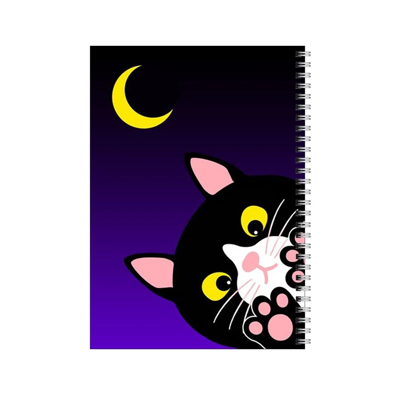 دفتر مشق 100 برگ بامبیلیپ طرح گربه و ماه کد 7080585