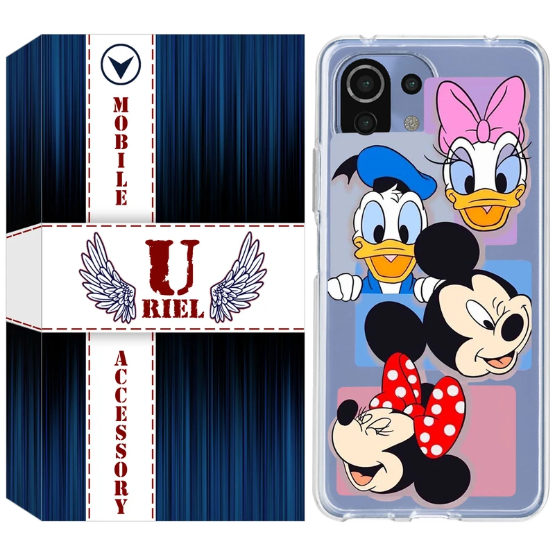 کاور یوریل قاب مدل Clear کد 5 طرح عروسکی مناسب برای گوشی موبایل شیائومی Mi 11 Lite / 11 Lite 5G NE