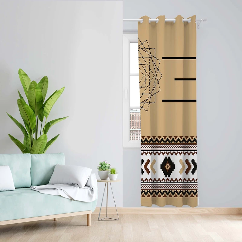 پرده مدل مخمل پانچی کد 5356R z سایز 140x200 سانتی متر