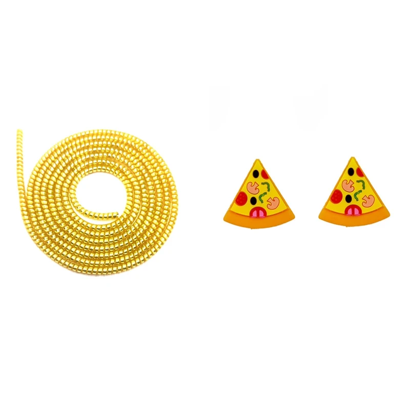 محافظ کابل شارژ و هندزفری مدل Pizza44 بسته سه عددی 