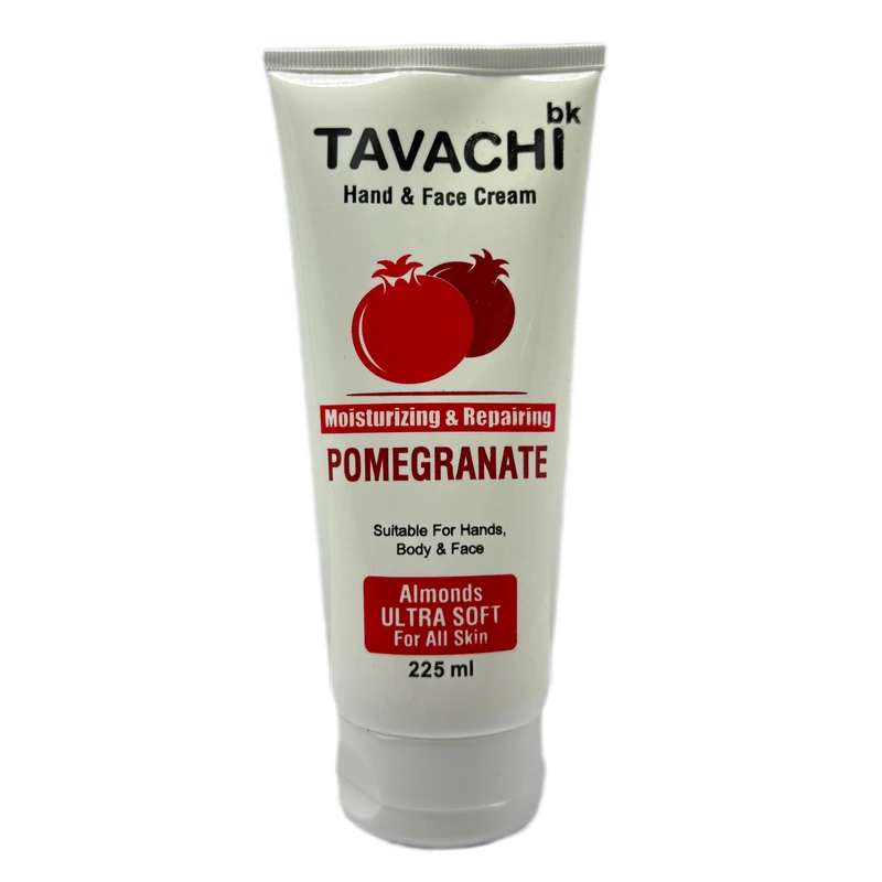 کرم مرطوب کننده دست و صورت تاواچی مدل انار مناسب برای انواع پوست حجم 225 میلی لیتر