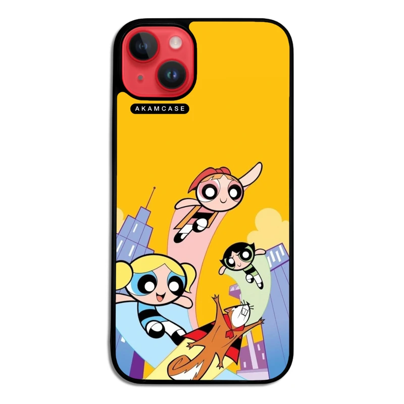 کاور آکام مدل AMCWA14PLUS-POWER PUFF GIRLS7  مناسب برای گوشی موبایل اپل iPhone 14 Plus