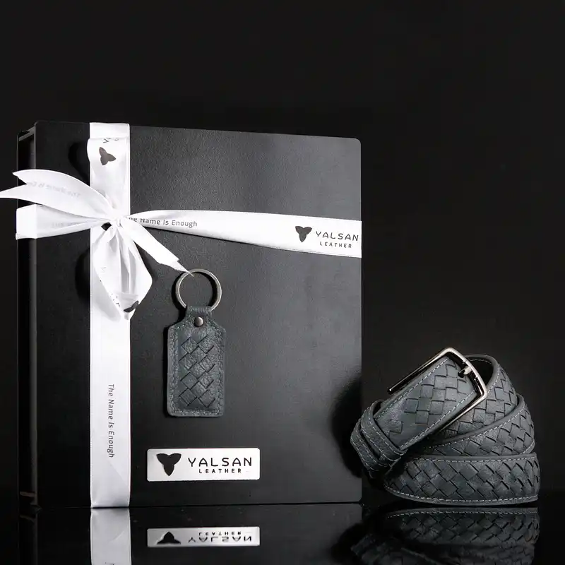 ست هدیه مردانه چرم یلسان مدل آرال کد NHL-065-BF