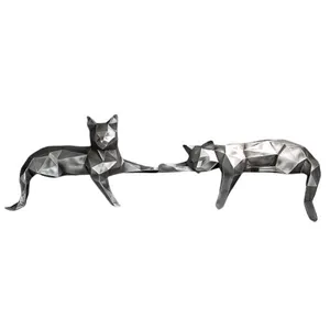 مجسمه طرح گربه مدل 39 مجموعه 2 عددی