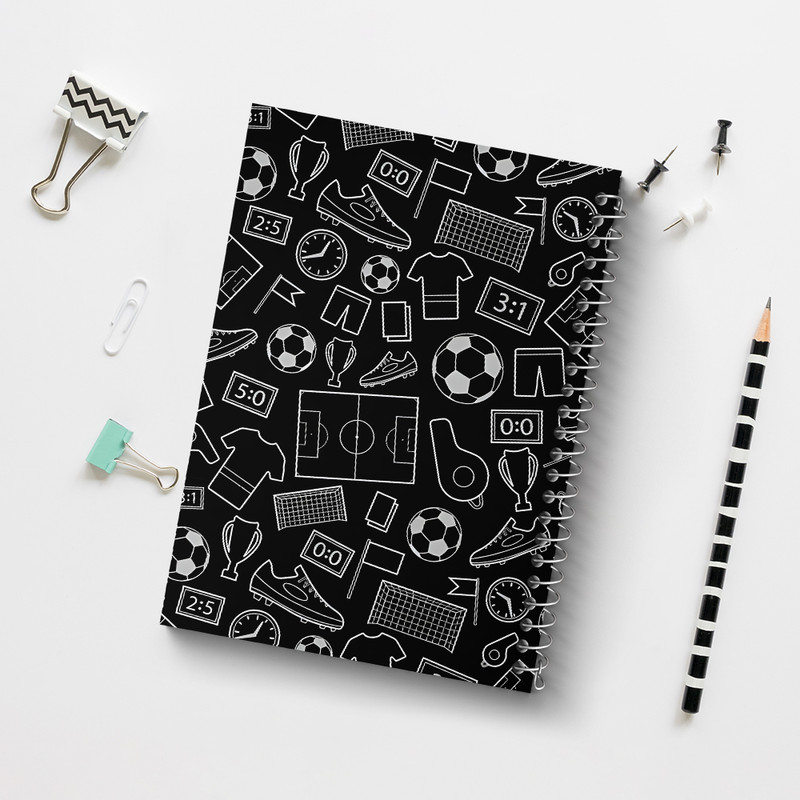 دفتر مشق 100 برگ خندالو طرح پترن فوتبالی کد N5178