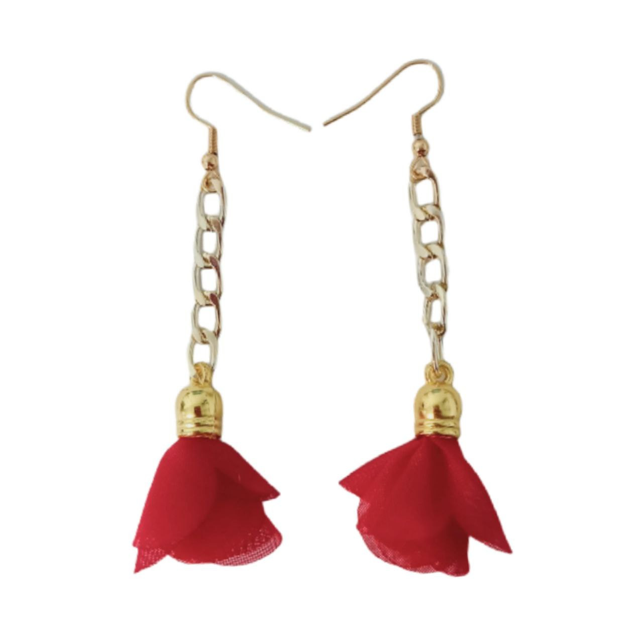 گوشواره دخترانه مدل گل رز گوشواره دخترانه مدل گل رز