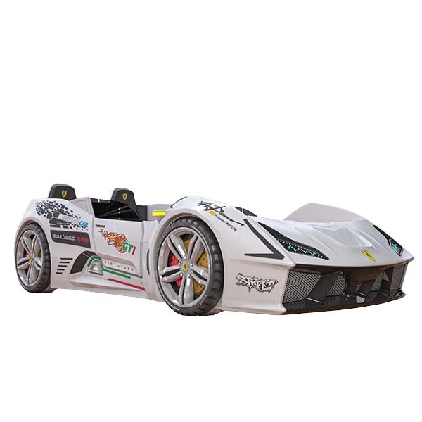 تخت‌خواب پلیمر یک نفره مدل تخت ماشینی پسرانه درب بازشو viper سایز 137 * 240 سانتی‌متر