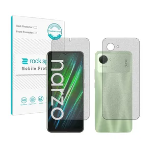 Rockspace HyMTT Matte screen protector suitable for Realme Narzo 50i Prime mobile phone with back protector