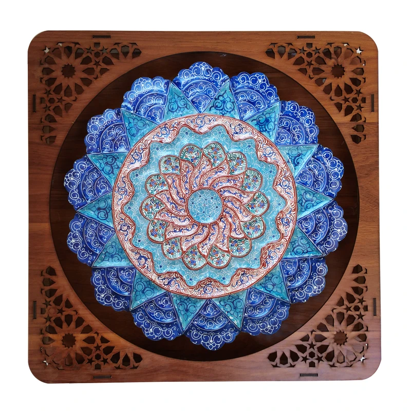 تابلو میناکاری مسی مدل گل کد 35 aa