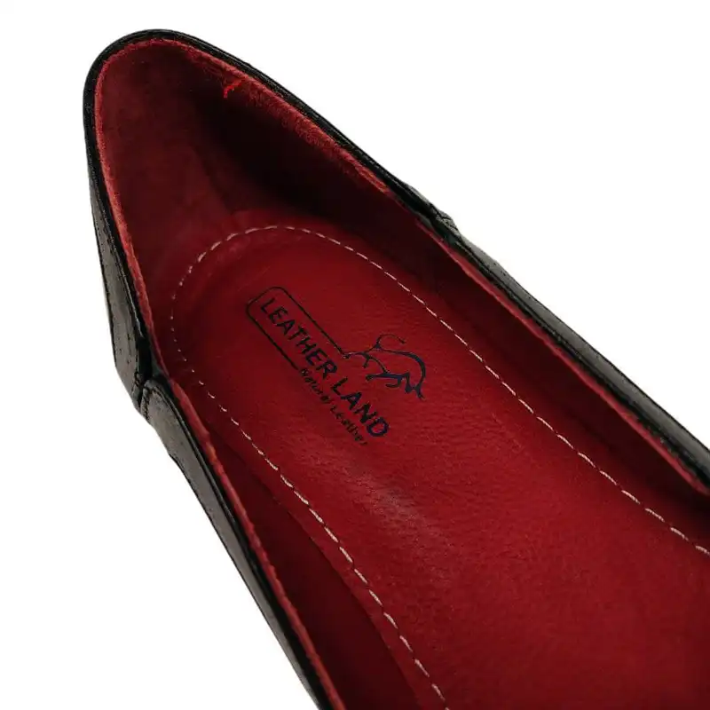 کفش زنانه سرزمین چرم مدل 141658 مشکی