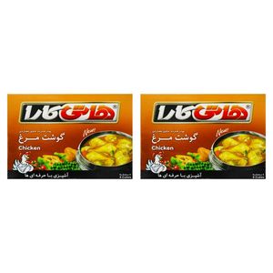 پودر فشرده حاوی عصاره گوشت مرغ هاتی کارا - 80 گرم بسته 2 عددی