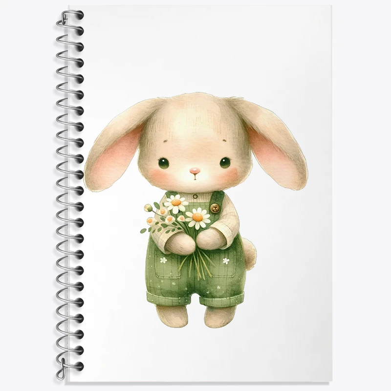 دفتر نت موسیقی 50 برگ خندالو طرح خرگوش کیوت کد F5825