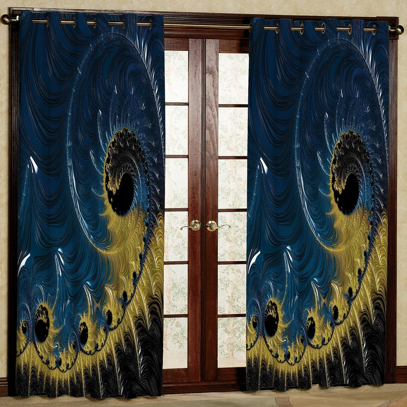 پرده مدل حلزونی کد 2148 سایز 200x140 سانتی متر