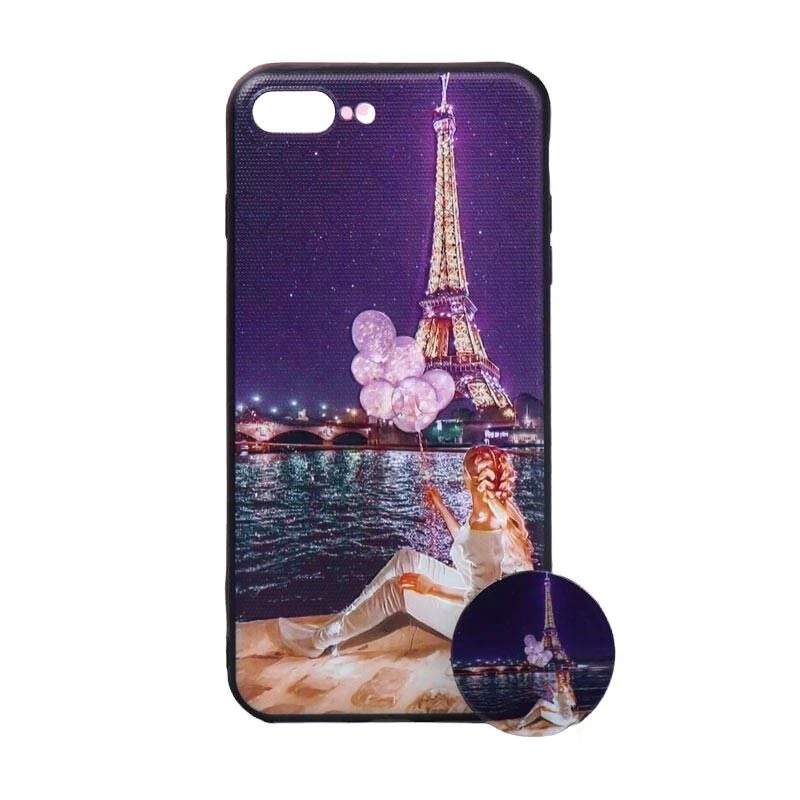 کاور طرح دخترانه کد 726 مناسب برای گوشی موبایل اپل iPhone 7 Plus / 8 Plus به همراه پاپ سوکت