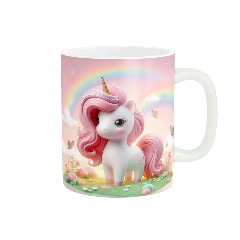 ماگ پاد آفرین طرح اسب تک شاخ مدل یونیکورن کد 664